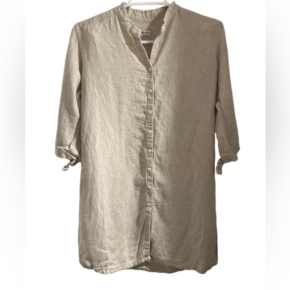 Jill McGowan Linen Button Down Tunic
Top Cream